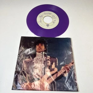 Prince, WB,"Purple Rain",US,7" 45,1984 R&B hit classic,PURPLE Vinyl, W/ SLEEVE! - Picture 1 of 8