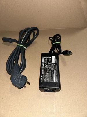 Adattatore Alimentatore Epson - Funzionante - Incluso Cavo - Originale - Immagine 1 di 3