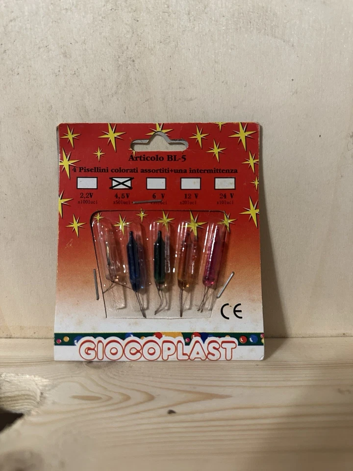 Ricambio 5 Luci Pisellini 4,5v 4+1 Intermittente - Per Collane Da 50 Lampadine - Immagine 1 di 1