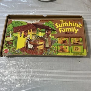 Lote de piezas accesorios para casa de muñecas Sunshine Family 1973 Mattel 7801 de colección con el bo - Imagen 1 de 14