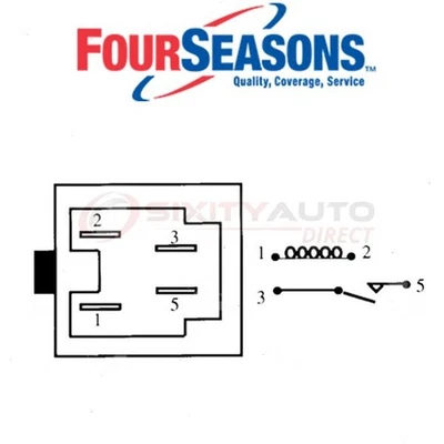 Four Seasons Engine Cooling Fan Motor Relay for 1990-1992 Infiniti M30 - jx Foto 1 de 4