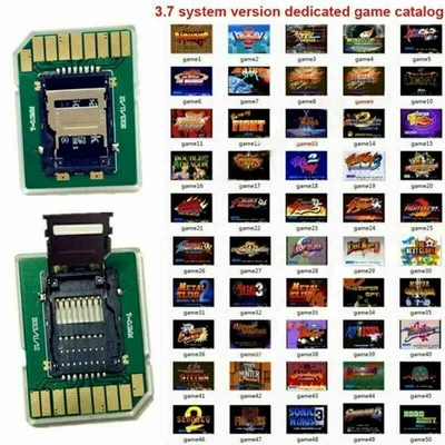 Carte Gold Edition Limitée 50 Jeux Carte TF 4G Pour SNK Neo Geo Console NEOGEO X - Photo 1/4