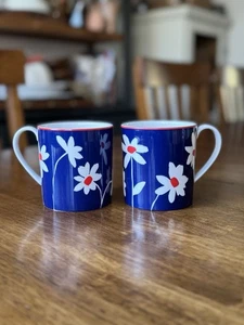 2 Kate Spade New York Wickford Collection Belleville Pond Lenox Tassen blau Blumen - Bild 1 von 6