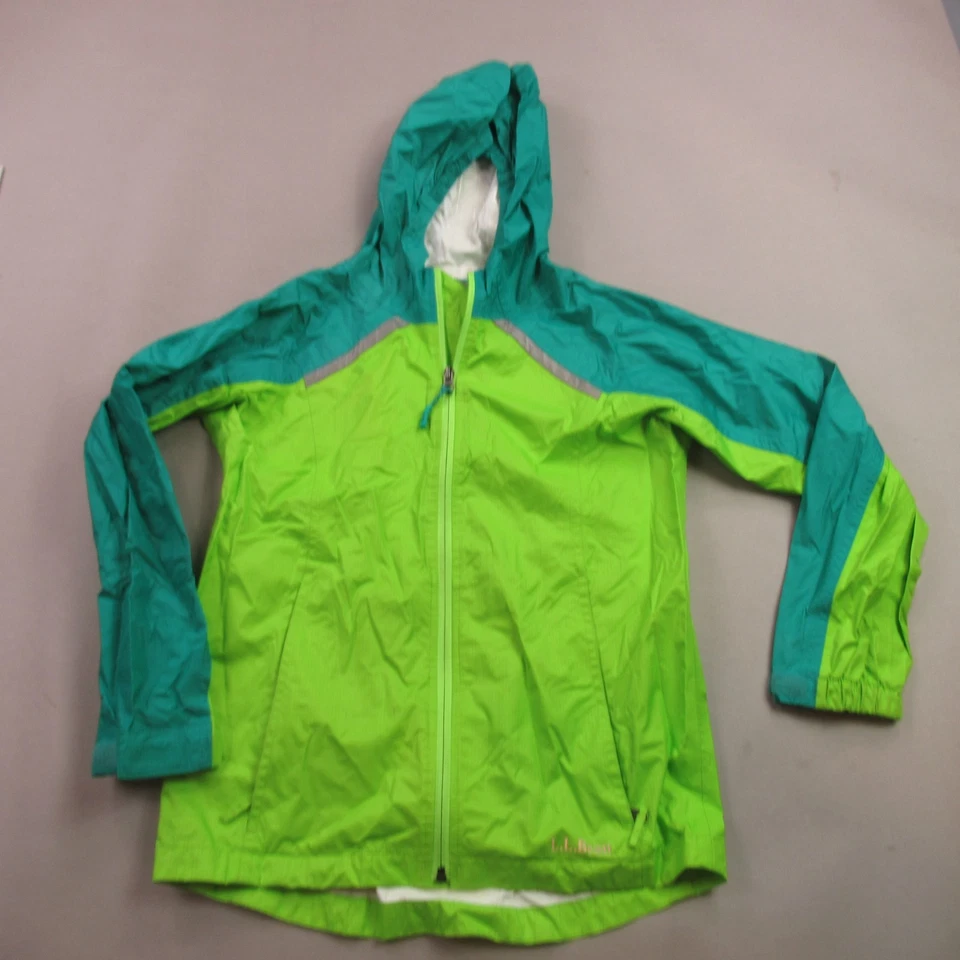 Chaqueta LL Bean Niñas Mediana 10-12 Manga Larga Bolsillos con Capucha Ligera Foto 1 de 4