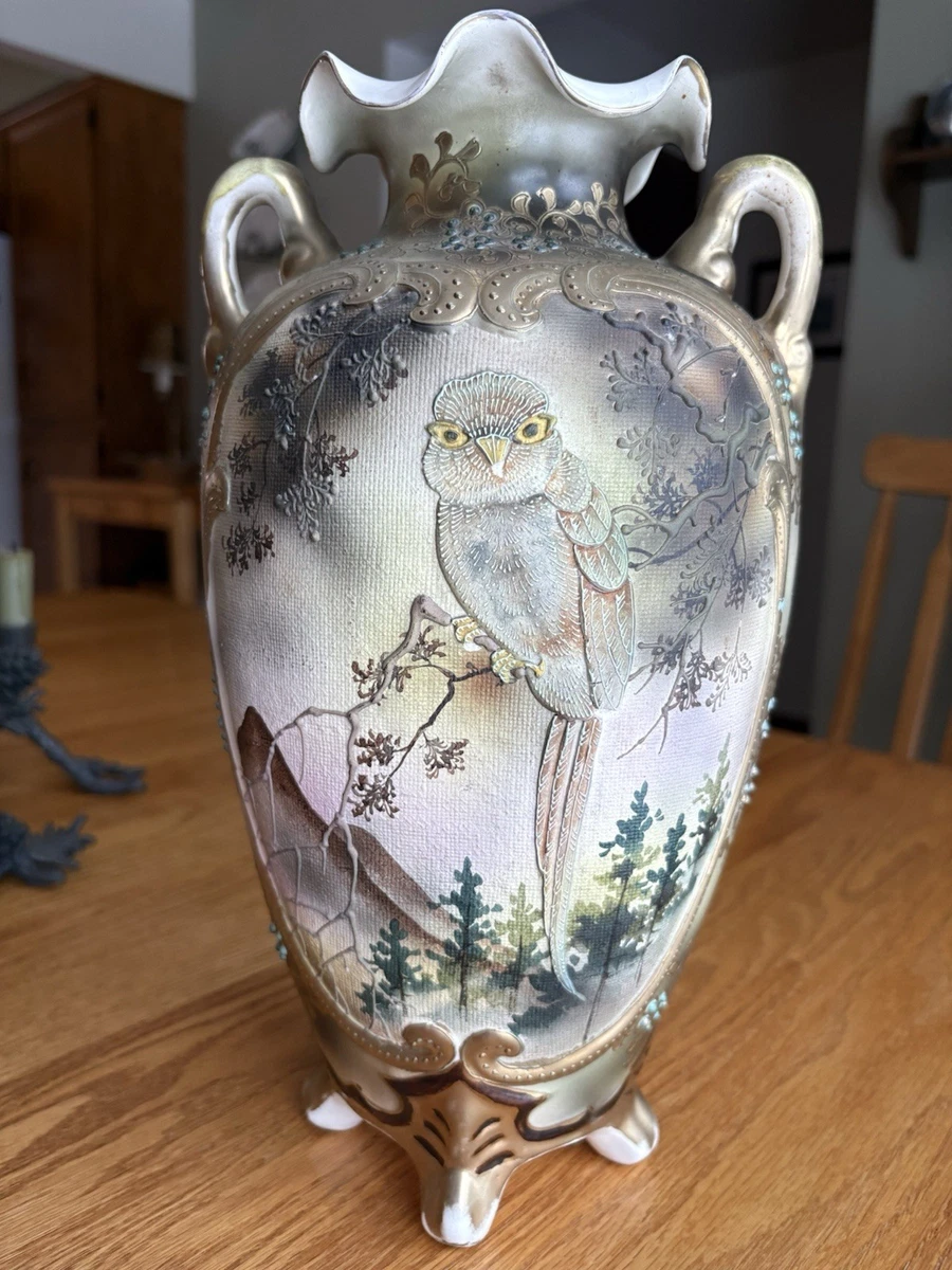 陶瓷古董原始1900-1940 年日本花瓶| eBay