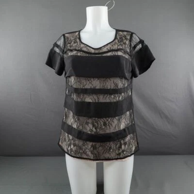 The Limited 女式上衣小号黑色蕾丝浪漫夜豪华奇思戈斯胶囊 — 第 1/4 张图片