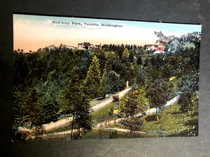 TACOMA WA AERIAL VIEW McKINLEY PARK UNUSED DIVIDED BACK PACIFIC NOVELTY POSTCARD - Picture 1 of 2