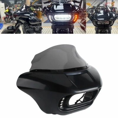 Front Headlight Fairing & Windshield Kit For Harley Softail Fat Bob 114 FXFBS 18 - Imagen 1 de 4