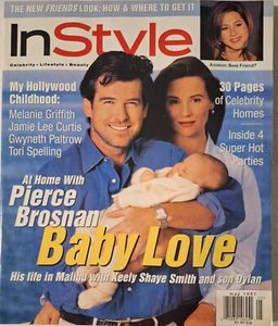 In Style Magazine (May 1997) Pierce Brosnan/D Trump/J Lopez/C Lauper/Vera Wang - Picture 1 of 4