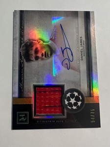 2020-21 Topps Museum Soccer Daniel James patch auto /75
