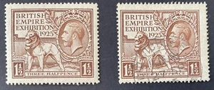 GB. George V 1925 Empire Exhibition 1 1/2d Brown SG 433 MLH - Picture 1 of 2