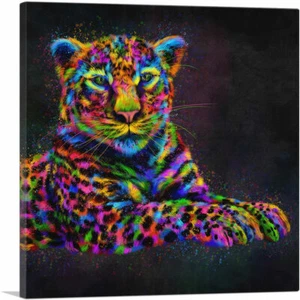 Impresión artística en lienzo de animal gato jaguar artcanvas - Imagen 1 de 11