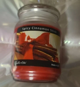 18 oz Spicy Cinnamon Stick Candle Lite New Glass Jar Red Candle Excellent - Picture 1 of 3