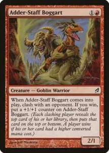 ADDER-STAFF BOGGART X 4 E/X+ LORWYN MAGIC THE GATHERING - Picture 1 of 1