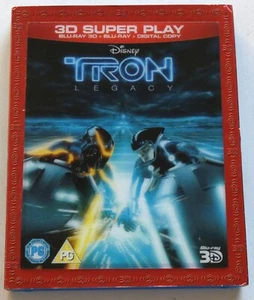 Tron Legacy 3D Blu-ray + Blu-ray - Lenticular Cover - Free Postage - Picture 1 of 1