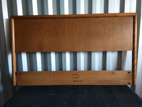 Vtg Widdicomb Bed Robsjohn GIbbings 57" wide Headboard Mid Century MCM Cover
