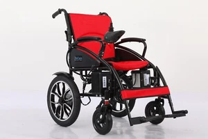 HeCare Simple-Fold Folding Electric Wheelchair Travel Powerchair in STOCK NOW*** - Picture 1 of 24