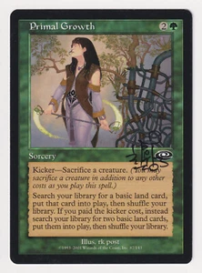 Signed Primal Growth MP Planeshift Artist rk post 2001 WOTC MTG Magic Kicker EDH - Picture 1 of 2