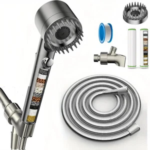 High Pressure Shower Head with Handheld Spray Combo,18 Stage Filtered Showerhead - Picture 1 of 24
