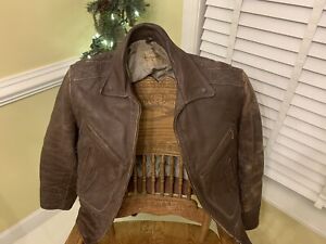 Brown Leather 1940s Vintage Outerwear Coats & Jackets for Men for 