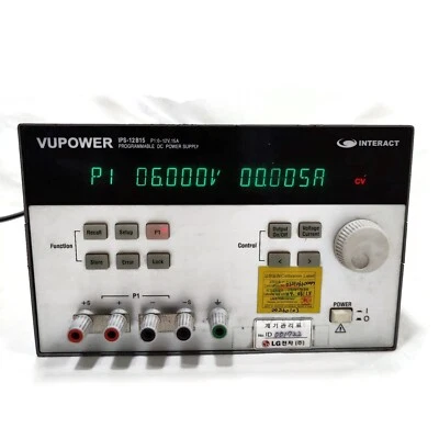 Vupower IPS12B15 Programmable Power Supply. 0~12 Volts 15 Amps. Made in Korea - Image 1 of 4