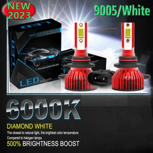9005 HB3 LED Bulbs Headlight High Beam Super Bright White 6000K - Imagen 1 de 8