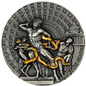 2020 Laocoon Group Masterpieces of Sculptural Art  2 oz Ultra High Relief Coin - Picture 1 of 4