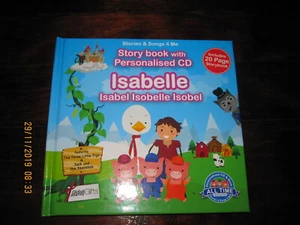 STORY BOOK WITH PERSONALISED CD ISABELLE  new - Picture 1 of 2