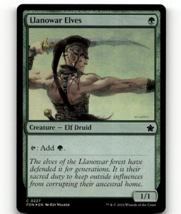 FOIL - MTG - Llanowar Elves #227 - Foundations - Picture 1 of 1