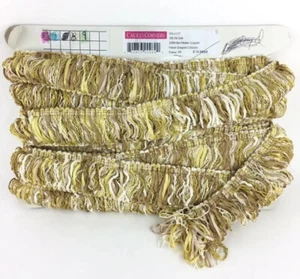 Calico Esquinas 9 Yardas 23mm Caja Plisada Grosgrain Colección Francesa NUEVO Dorado - Imagen 1 de 5
