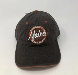 University Of Black Bear Hat  Cap Brown And Orange Adjustable Strapback - Picture 1 of 4