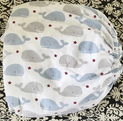 Sábana Ajustable Wendy Bellissimo Cuna Ballenas Cómoda Puerto Niño Bebé Foto 1 de 4
