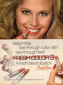 Maybelline 1978 lápiz labial de colección 1 página anuncio de revista - Imagen 1 de 1