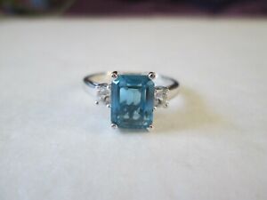 London Blue Topaz Platinum over Sterling Silver Ring (Size 6) TGW 2.21 cts.
