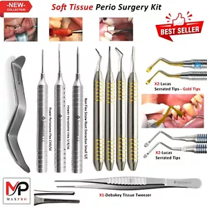 Kit de cirugía de seno periodontal implante dental y herramientas de extracción elevadores PDL - Imagen 1 de 14