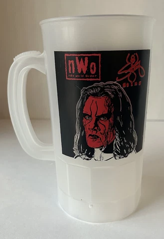 Vintage WCW NWO Sting Plastic Mug Cup. Large Clean RARE. Wolfpac WWE AEW Cover