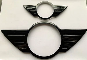Juego de cubiertas de insignia negras brillantes para Mini Countryman R60 Paceman R61 JCW 2011-16 - Imagen 1 de 2