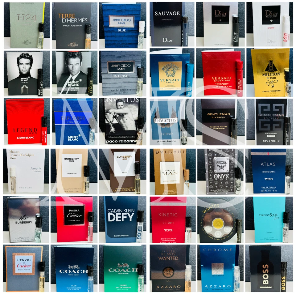 Frascos masculinos de amostra de perfume de colônia (escolha o perfume - frete combinado) - Imagem 1 de 1