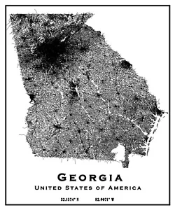Georgia State Map - Picture 1 of 4