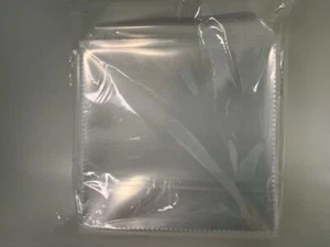 2000 CLEAR PP CD DVD SLEEVE W/FLAP, STITCHED EDGE, 6MIL,PSP80 - Picture 1 of 1