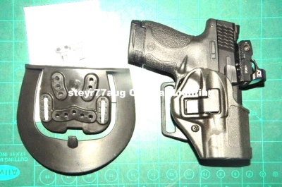 BLACKHAWK! Serpa 410563BK-R RH Paddle Belt Holster S&W M&P 3.1" Shield & PLUS OS - Image 1 of 4