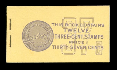 US 807a — 3¢ Purple Unexploded Booklet - Image 1 of 2