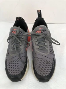 Nike Air Max 270 GS Shoes Gunsmoke/Hot Punch CT6018-001 Size Women's 5Y Used - Picture 1 of 8