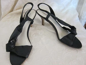 WOMEN'S FIONI BLACK 3" HEEL SANDALS SIZE 10 127 - Picture 1 of 6