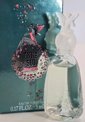 Mini perfume Anna Sui Secret Wish Fairy 5 ml EDT con caja verde Foto 1 de 4
