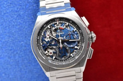 2022 Zenith Defy El Primero 21 44mm Titanium Blue Skeleton 95.9002.9004 FS - Image 1 of 4