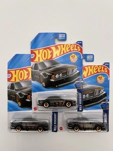 Hot Wheels 2025 Mainline BMW 635 CSi schwarz #185/250 Wild Widebody 3 Stück - Bild 1 von 8