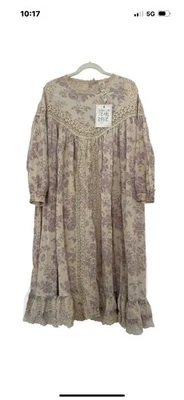 Beautiful Magnolia Pearl European Cotton Floral Lace Iruka Dress New With Tags - Image 1 of 4