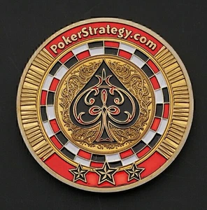 Protector de Tarjeta Protector Moneda Chip Metal Poker Chapado en Oro + Estuche Redondo de Plástico - Imagen 1 de 6