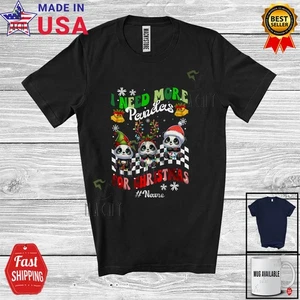 Custom Name Need More Pandas; Lovely Christmas Three Panda Animal T-Shirt - Picture 1 of 7